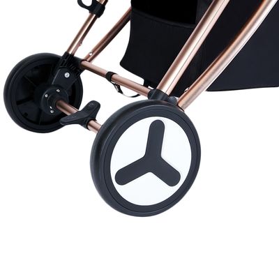 Teknum A1 Feather Lite Stroller- Grey + Sunveno Diaper Bag - Black + Hooks